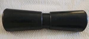 Heavy Duty Boat Trailer Roller, Rubber Shaft Keel, Black - 12 inches - New